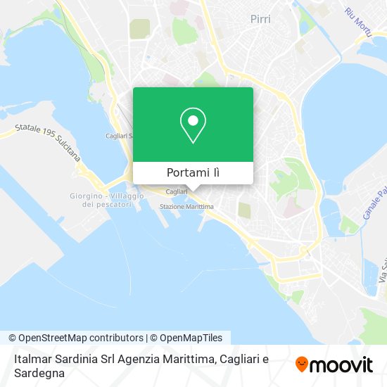Mappa Italmar Sardinia Srl Agenzia Marittima
