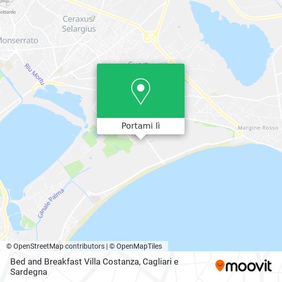 Mappa Bed and Breakfast Villa Costanza