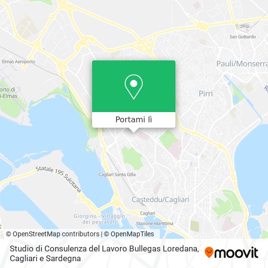Mappa Studio di Consulenza del Lavoro Bullegas Loredana