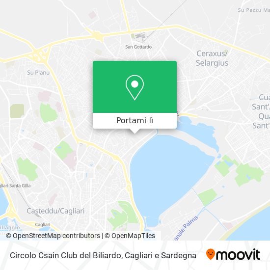 Mappa Circolo Csain Club del Biliardo