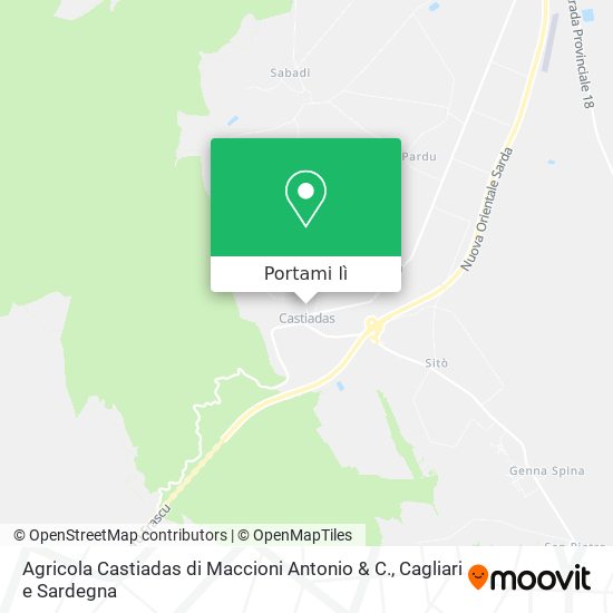 Mappa Agricola Castiadas di Maccioni Antonio & C.