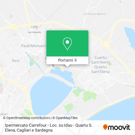 Mappa Ipermercato Carrefour - Loc. su Idau - Quartu S. Elena