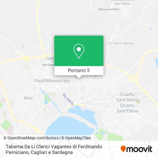 Mappa Taberna De Li Clerici Vagantes di Ferdinando Perniciano