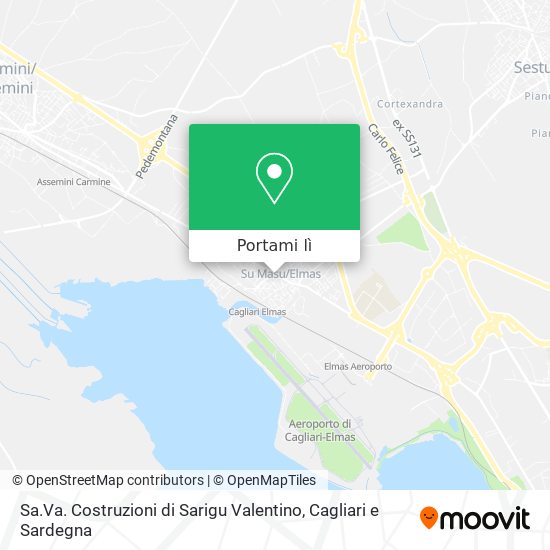 Mappa Sa.Va. Costruzioni di Sarigu Valentino