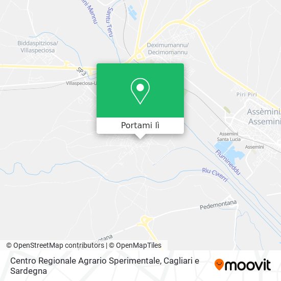 Mappa Centro Regionale Agrario Sperimentale