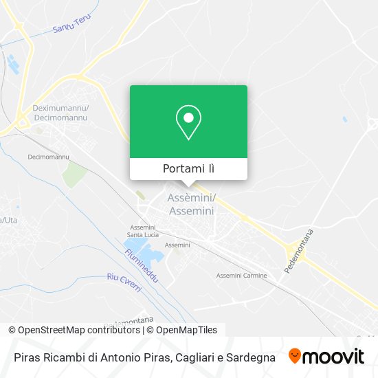 Mappa Piras Ricambi di Antonio Piras