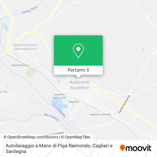 Mappa Autolavaggio a Mano di Piga Raimondo