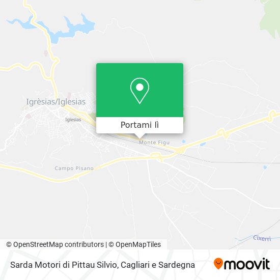 Mappa Sarda Motori di Pittau Silvio