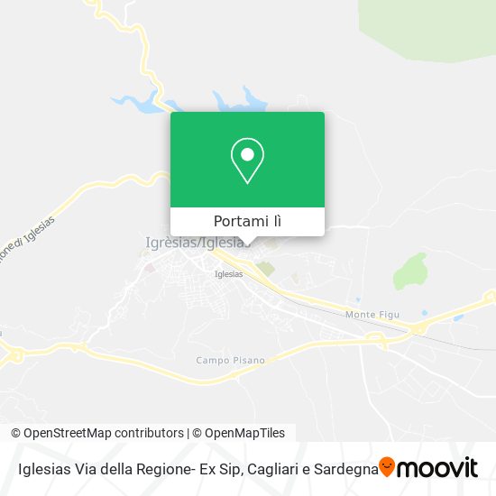 Mappa Iglesias Via della Regione- Ex Sip
