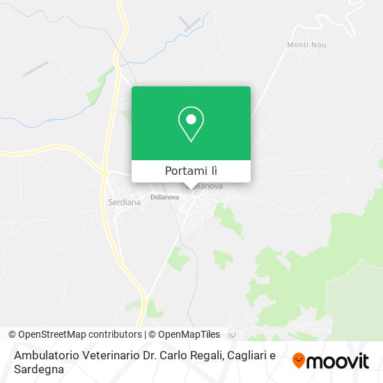 Mappa Ambulatorio Veterinario Dr. Carlo Regali