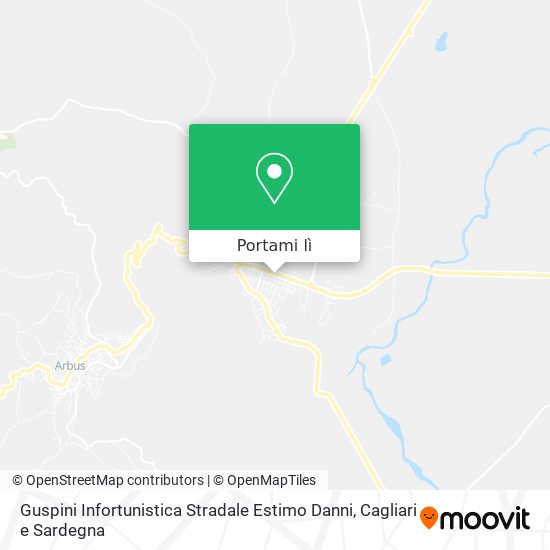 Mappa Guspini Infortunistica Stradale Estimo Danni