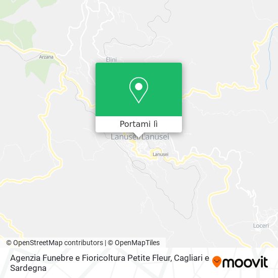 Mappa Agenzia Funebre e Fioricoltura Petite Fleur