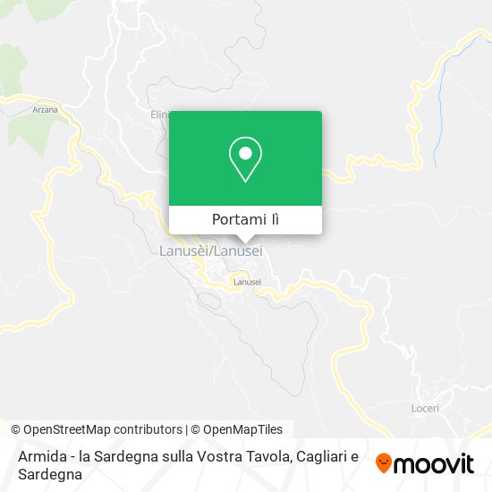 Mappa Armida - la Sardegna sulla Vostra Tavola