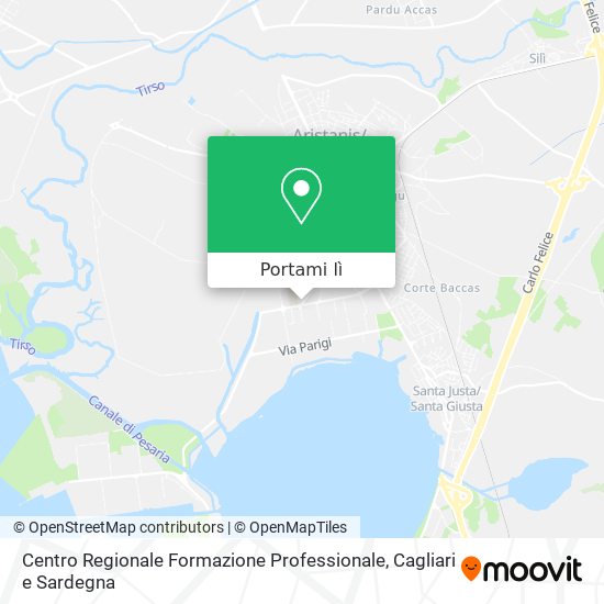 Mappa Centro Regionale Formazione Professionale