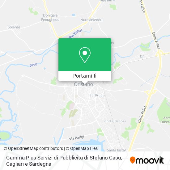 Mappa Gamma Plus Servizi di Pubblicita di Stefano Casu