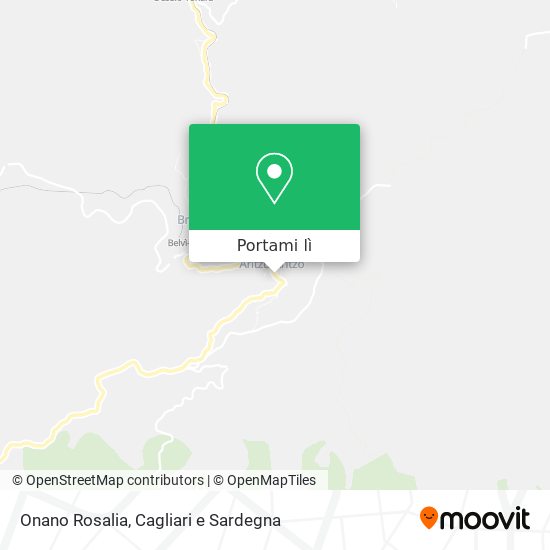 Mappa Onano Rosalia