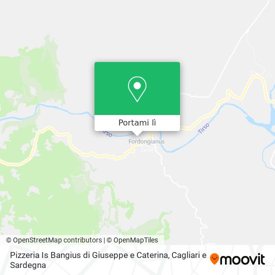 Mappa Pizzeria Is Bangius di Giuseppe e Caterina