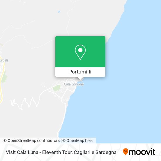 Mappa Visit Cala Luna - Eleventh Tour
