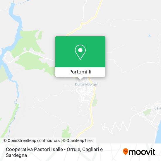 Mappa Cooperativa Pastori Isalle - Orrule