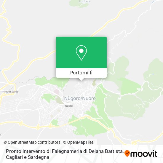 Mappa Pronto Intervento di Falegnameria di Deiana Battista