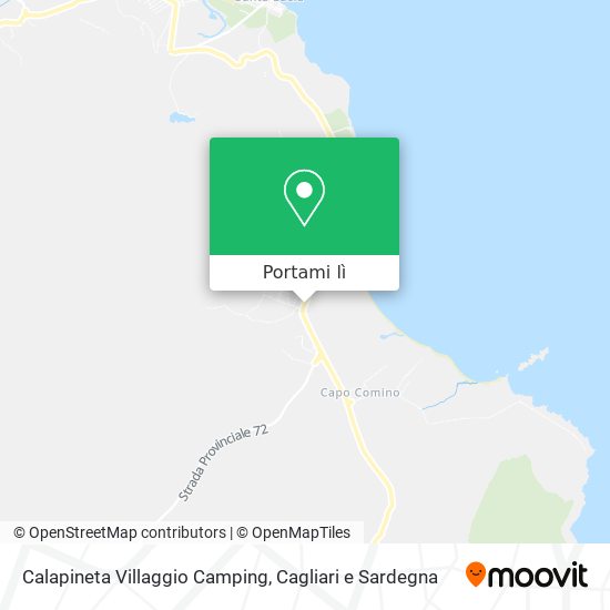 Mappa Calapineta Villaggio Camping