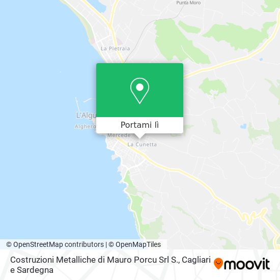 Mappa Costruzioni Metalliche di Mauro Porcu Srl S.
