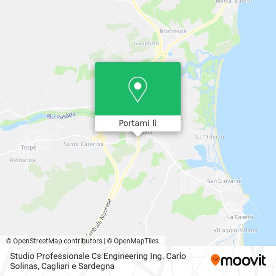 Mappa Studio Professionale Cs Engineering Ing. Carlo Solinas
