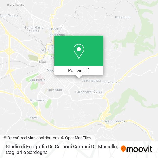 Mappa Studio di Ecografia Dr. Carboni Carboni Dr. Marcello