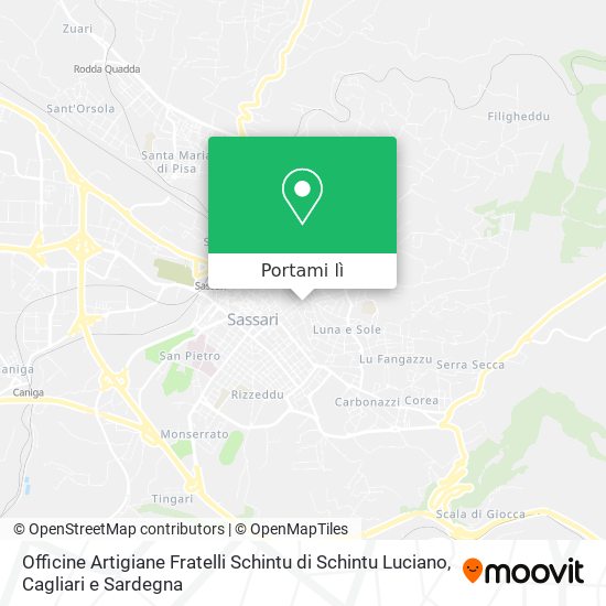 Mappa Officine Artigiane Fratelli Schintu di Schintu Luciano