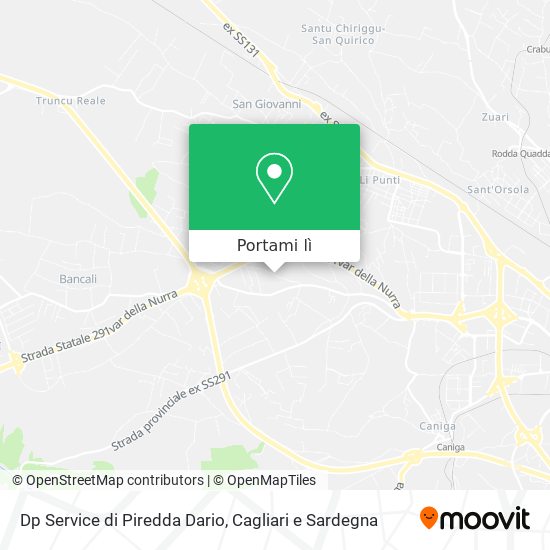 Mappa Dp Service di Piredda Dario