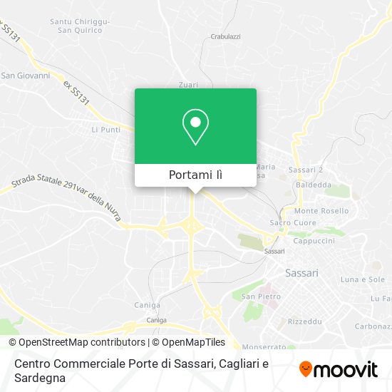 Mappa Centro Commerciale Porte di Sassari