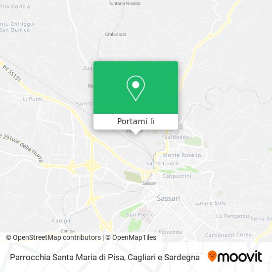 Mappa Parrocchia Santa Maria di Pisa