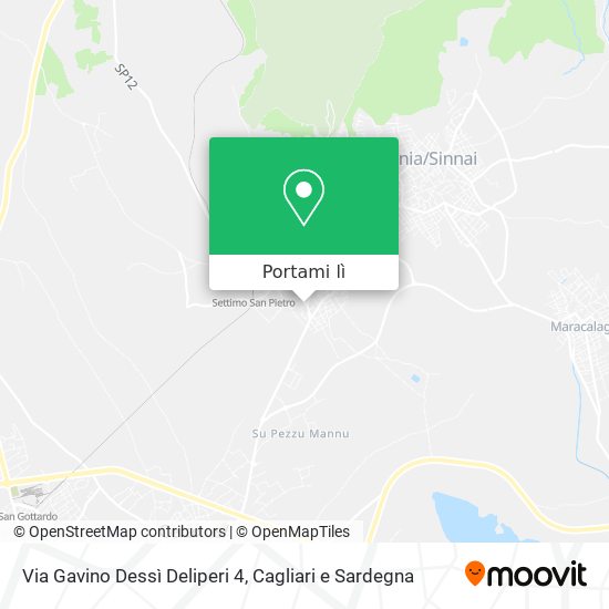 Mappa Via Gavino Dessì Deliperi 4