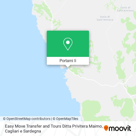 Mappa Easy Move Transfer and Tours Ditta Privitera Maimo