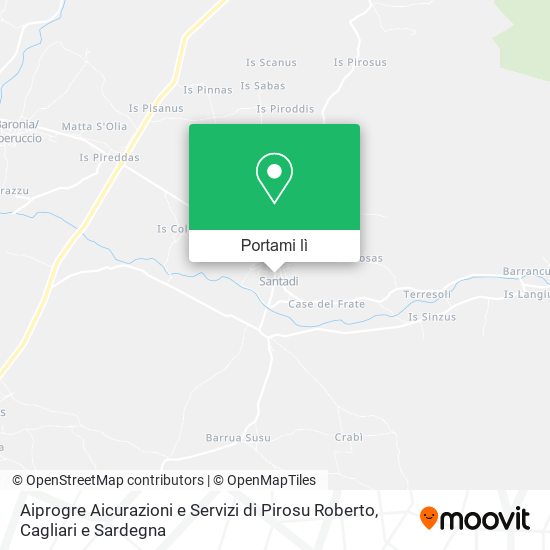 Mappa Aiprogre Aicurazioni e Servizi di Pirosu Roberto