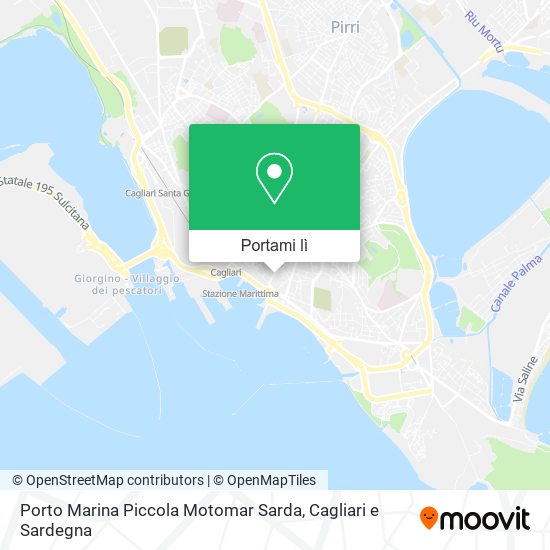 Mappa Porto Marina Piccola Motomar Sarda