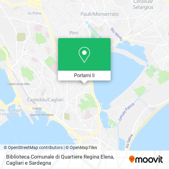 Mappa Biblioteca Comunale di Quartiere Regina Elena