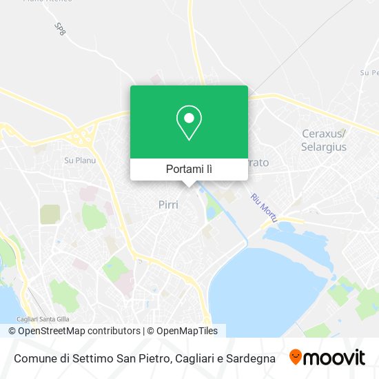 Mappa Comune di Settimo San Pietro