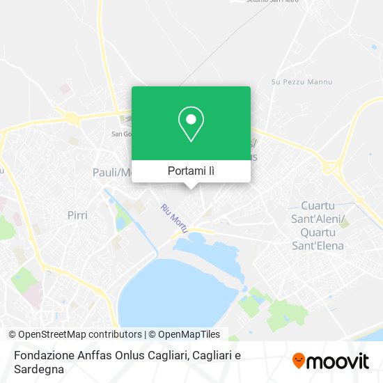 Mappa Fondazione Anffas Onlus Cagliari