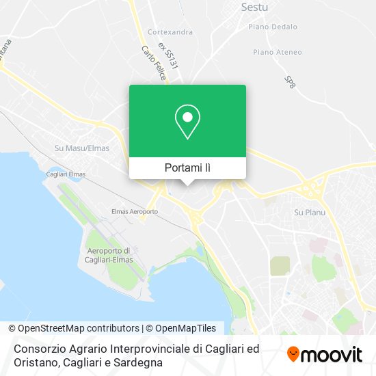 Mappa Consorzio Agrario Interprovinciale di Cagliari ed Oristano