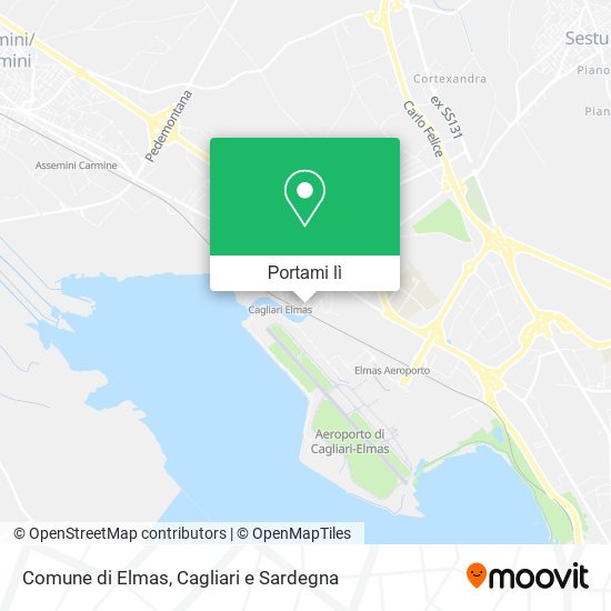 Mappa Comune di Elmas