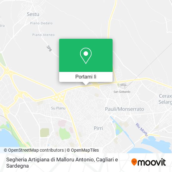 Mappa Segheria Artigiana di Malloru Antonio
