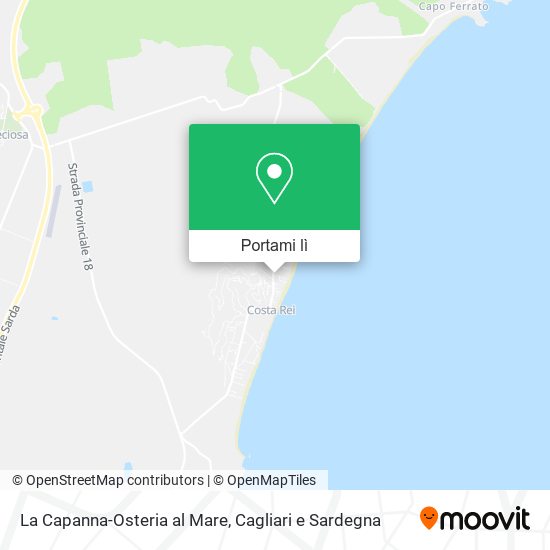 Mappa La Capanna-Osteria al Mare