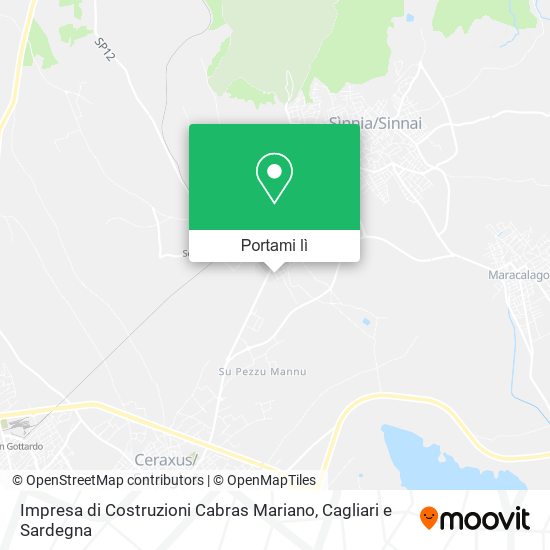 Mappa Impresa di Costruzioni Cabras Mariano