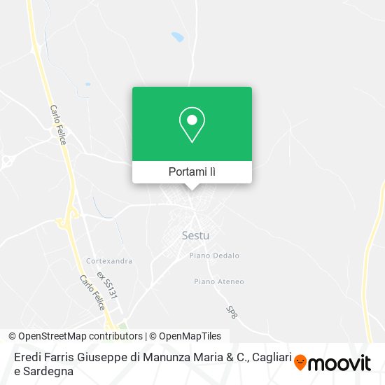 Mappa Eredi Farris Giuseppe di Manunza Maria & C.