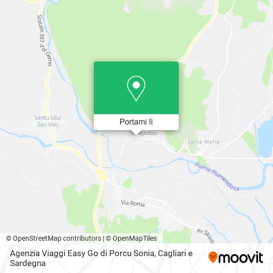 Mappa Agenzia Viaggi Easy Go di Porcu Sonia