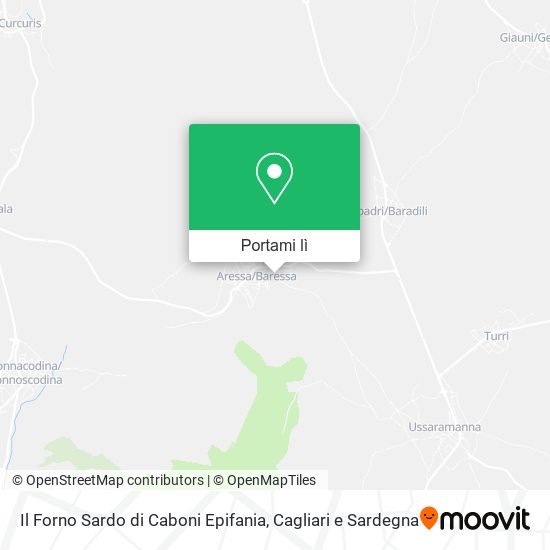 Mappa Il Forno Sardo di Caboni Epifania