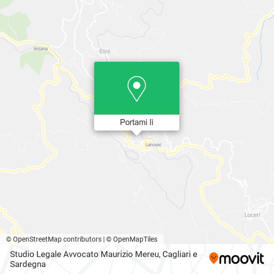 Mappa Studio Legale Avvocato Maurizio Mereu