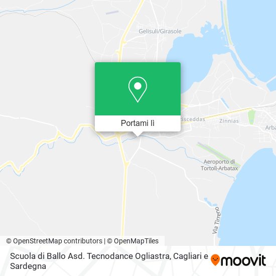 Mappa Scuola di Ballo Asd. Tecnodance Ogliastra