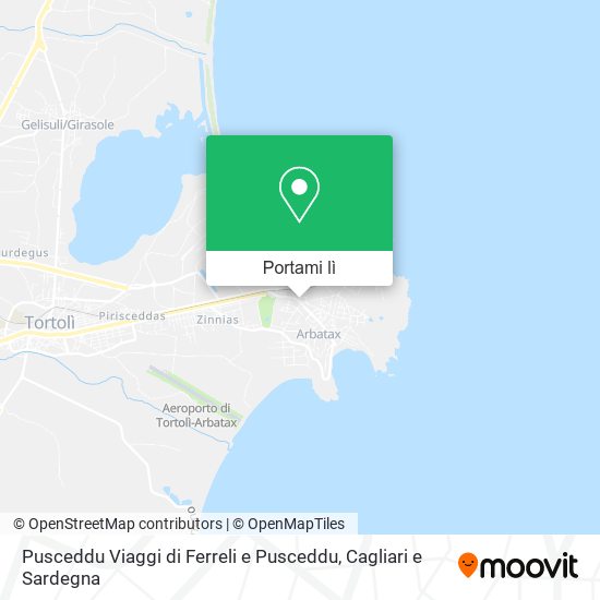 Mappa Pusceddu Viaggi di Ferreli e Pusceddu